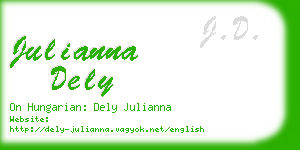 julianna dely business card